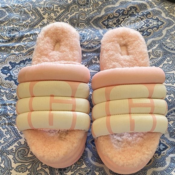 UGG Shoes - UGG Blush Fuzzy Slide Sandals